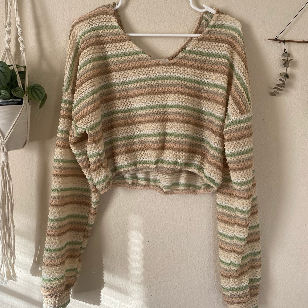 Cropped Sinched Sweater from Gray Bandit
